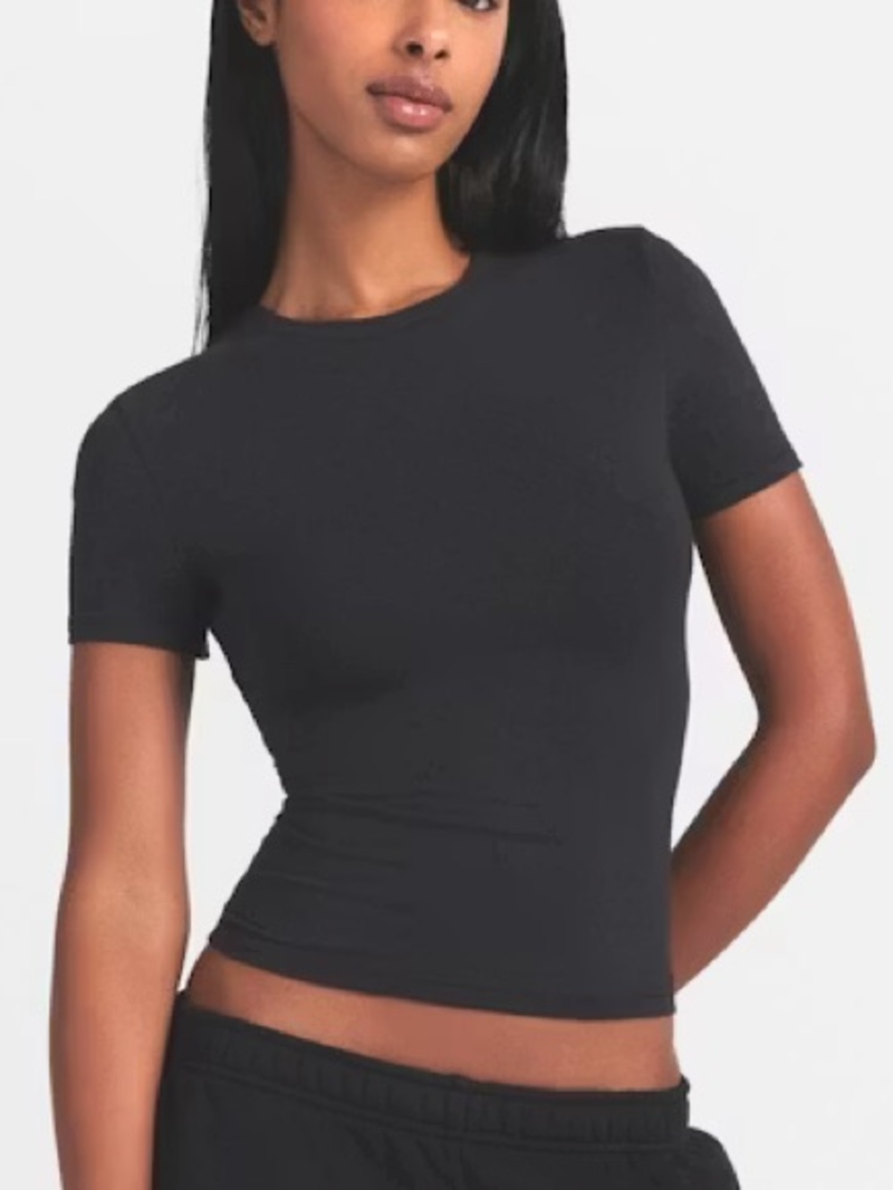 Skims Cotton Jersey Short Sleeve T-Shirt